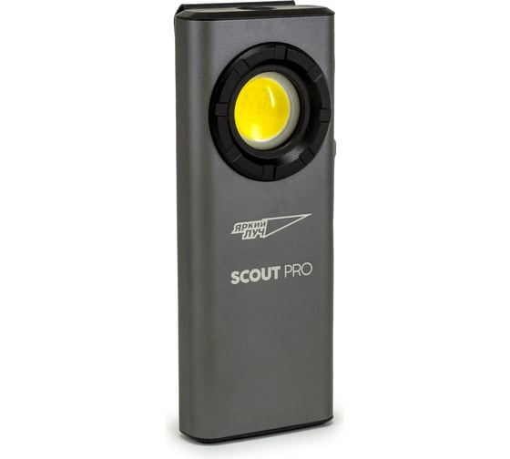 Изображение товара Фонарь ЯРКИЙ ЛУЧ XS-800 Scout Pro COB 800лм, 3 режима, диммирование яркости, клипса/2 магнита, Li-Pol 2000mAh 4606400106791