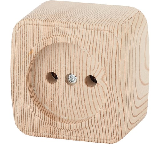 Изображение товара Розетка Intro 320111 2P, 16А, 250В, IP20, ОУ, Polo, сосна Б0036107