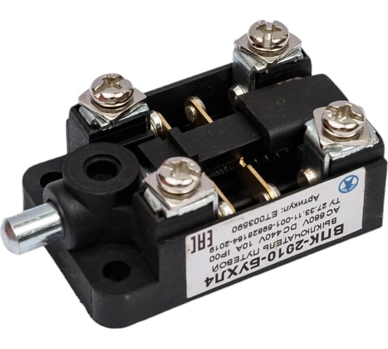 Изображение товара Путевой выключатель Электротехник Впк-2010-бухл4, толкатель, ip00 ET003590