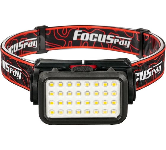 Изображение товара Налобный аккумуляторный фонарь 1303 встроенный акб.18650 1200 мАh 3,7V,, индикатор зарядки, 3W COB Focusray 890149