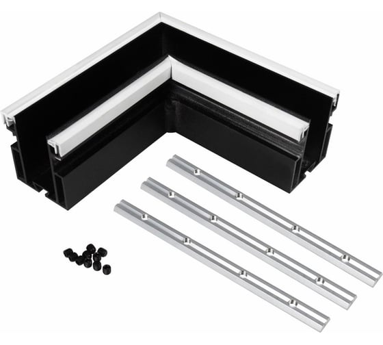 Изображение товара Угол-соединитель ST luce для профиля skyline, 48 с демпф. системой, черный, ST003.479.01