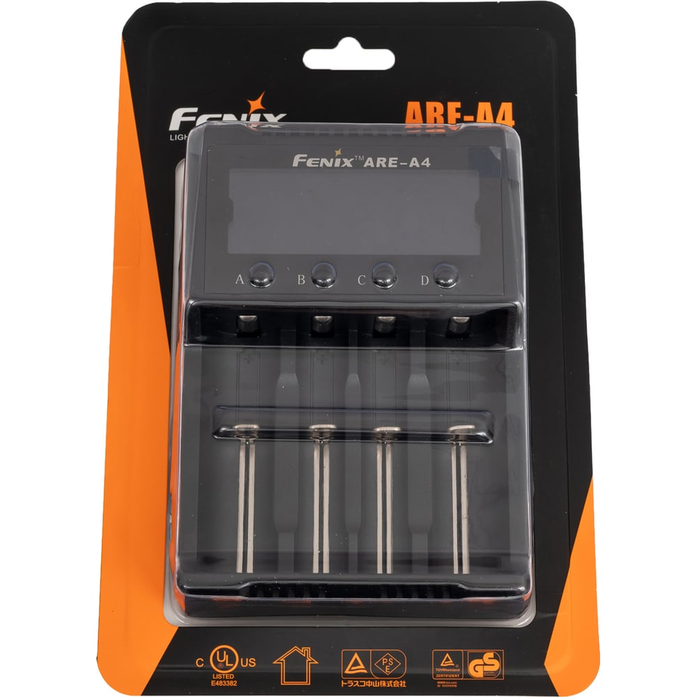 Изображение товара Зарядное устройство Fenix ARE-A4 3542 4 канала ЖК дисплей для AA AAA 18650