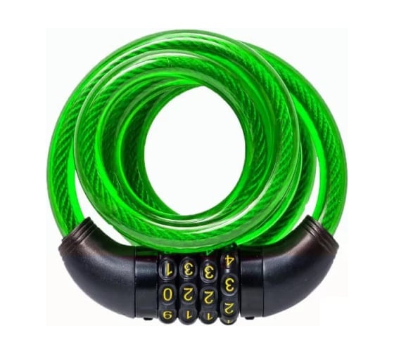 Изображение товара Тросовый замок Pobedit кодовый, d-12мм, L-1200 мм, 8108112