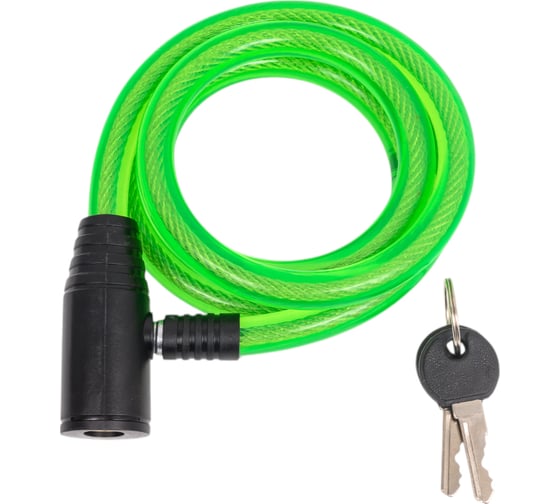 Изображение товара Тросовый замок Pobedit с ключом, d-12мм, L-1200 мм 8108012