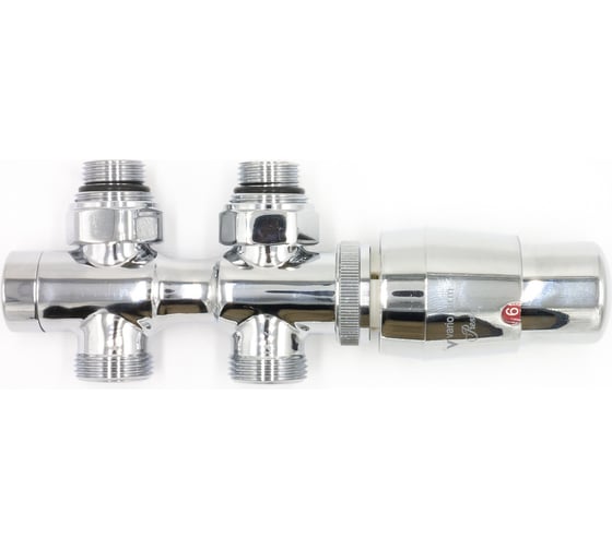 Изображение товара Комплект для прямого подключения с термоголовкой Vario Term Twins хромированный TSGS0202CFP