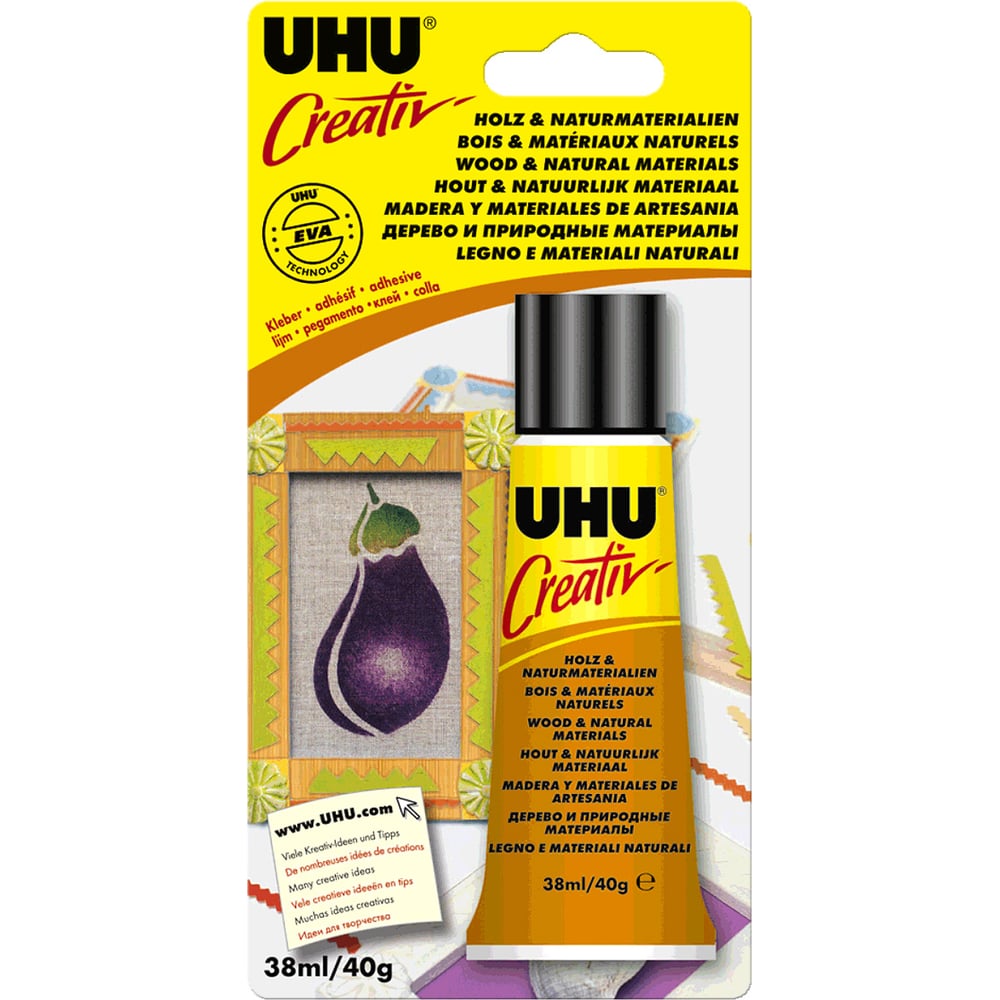 Клей для дерева и природных материалов UHU клей для пенорезины uhu