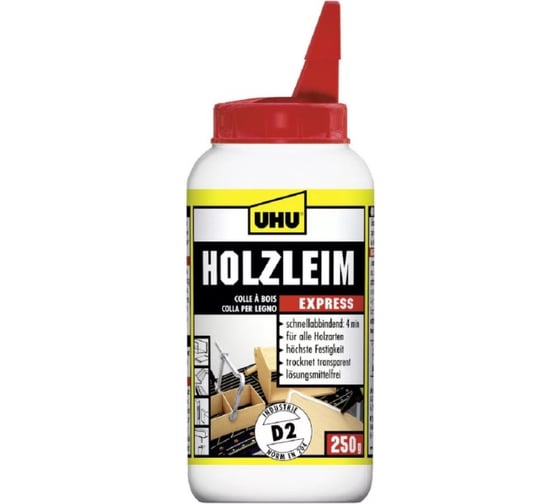 Изображение товара Клей для дерева UHU КУЛ/ ХОЛЬЦ ЭКСПРЕСС 250 г шт. 48585