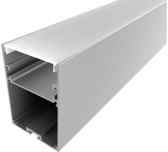 Изображение товара Комплект алюминиевого профиля Ledcraft с экраном и заглушками LC-LP7050M44-2 1617000039