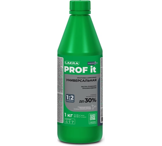 Изображение товара Акриловый универсальный грунт Лакра PROF IT 1 кг Лк-00008171