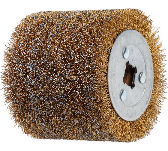 Изображение товара Щетка стальная с латунным покрытием 100x120 мм, 0.5 мм WORTEX SW1012SW00519