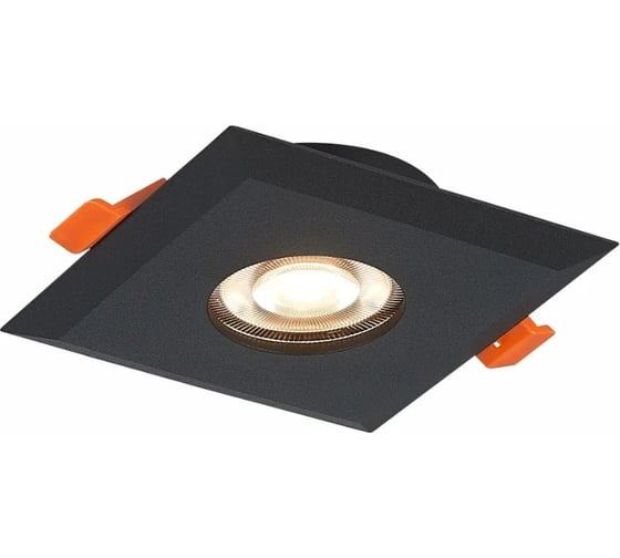 Изображение товара Встраиваемый светильник ALMA LIGHT (комплект 4шт) черный, матовый gu10 1x50w l94xw94xh25, без лампы, ALD00125BK-MK1-GU10.1x50W_4
