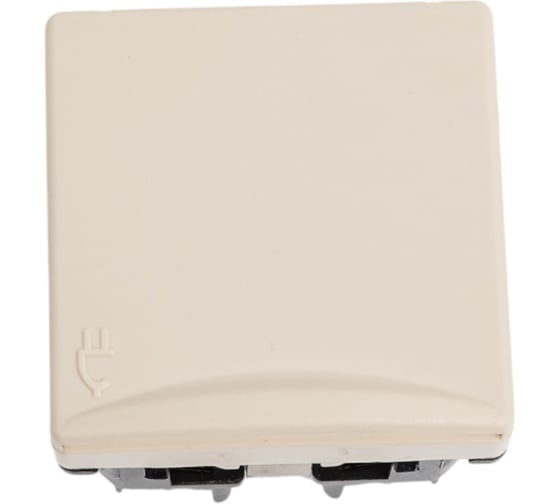 Изображение товара Двухполюсная розетка Simon с заземлением с откидной крышкой, IP40, с защитными шторками S27 27490-32