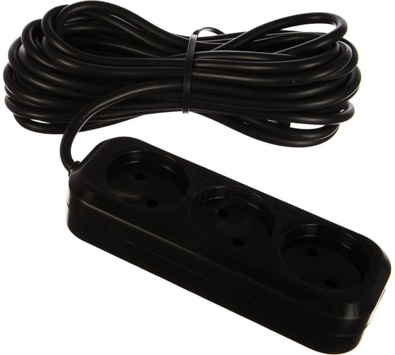 Изображение товара Сетевой удлинитель PERFEO без заземления RU POWER 7 м 3 розетки чёрный 30 013 092