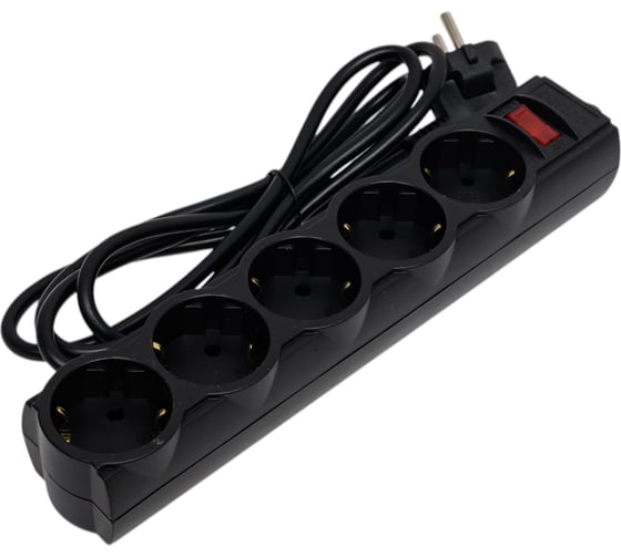 Изображение товара Сетевой фильтр PERFEO POWERX 1,8м 5 розеток черный 30 013 678