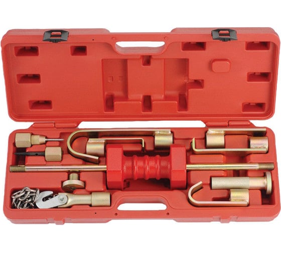 Изображение товара Большой обратный молоток с набором крюков для кузовных работ 10предметов FORCE 910M1