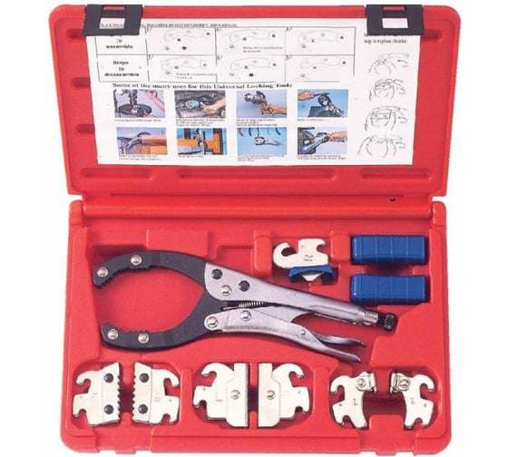 Изображение товара Универсальная струбцина со сменными губками 10 предметов FORCE 910U3