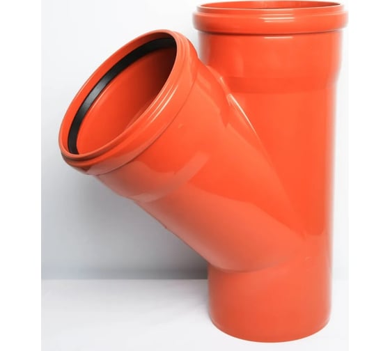 Изображение товара Тройник для наружной канализации Flextron d 200/200 мм, 45 градусов 148085