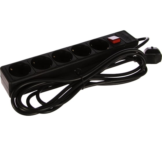Изображение товара Сетевой фильтр PERFEO POWER+ 3,0м 5 розеток черный 30 012 491