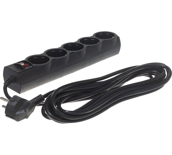 Изображение товара Сетевой фильтр PERFEO POWERX 5,0м 5 розеток черный 30 013 682
