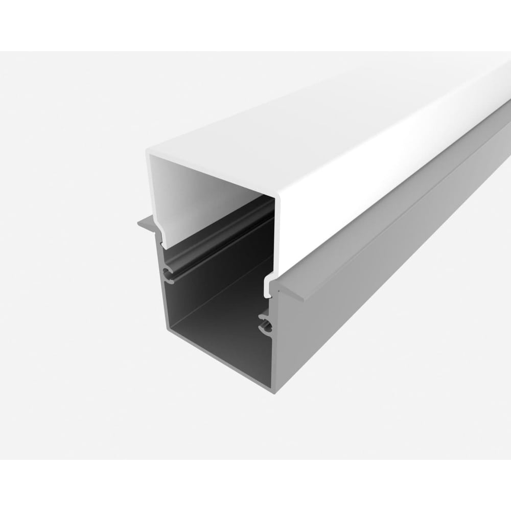 Изображение товара Комплект алюминиевого профиля Ledcraft с экраном и заглушками LC-LPV2537M1728-2