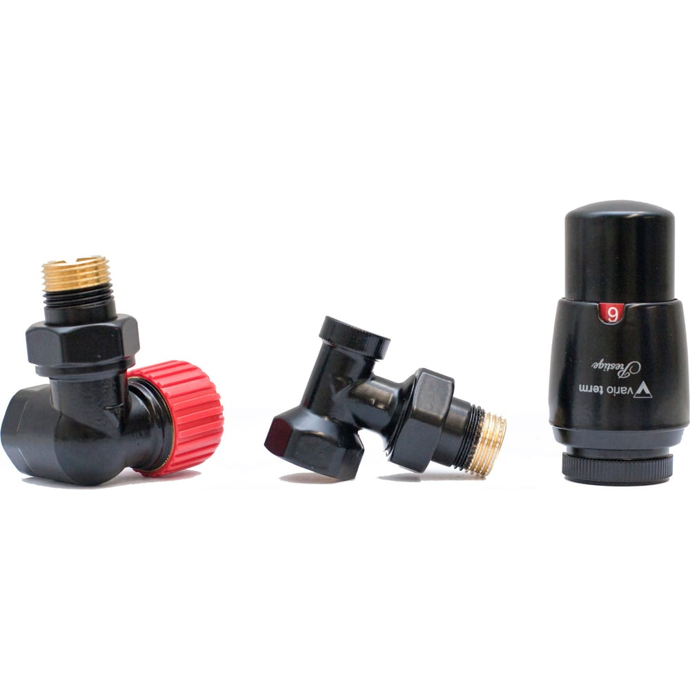 Изображение товара Комплект для подключения с термоголовкой EMAGS0224CFK/L левый чёрный матовый