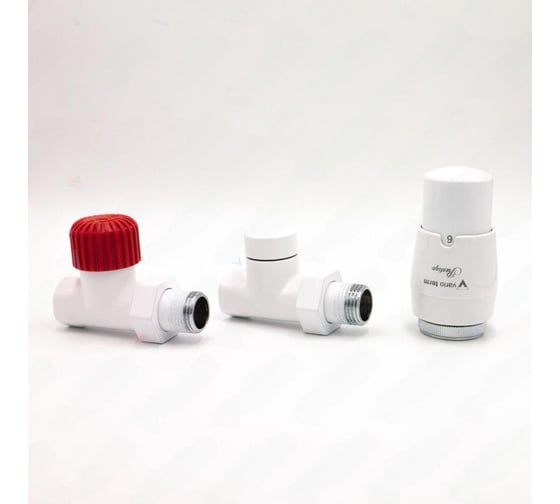 Изображение товара Комплект для прямого подключения с термоголовкой Vario Term Royal белый ROGS0206CFP