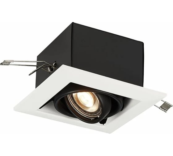 Изображение товара Встраиваемый светильник ALMA LIGHT (комплект 4шт) черный gu10 1x50w l126xw126xh70, без лампы, ALD00163BW-MK1-GU10.1x50W_4