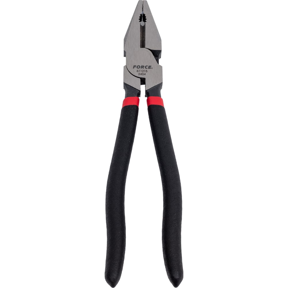 Изображение товара Пассатижи FORCE 8 611215 с прямыми губками и ручками ПВХ
