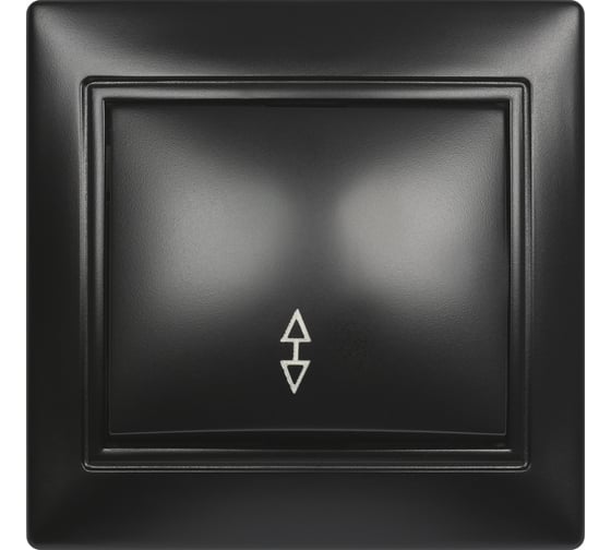 Изображение товара Проходной выключатель Smartbuy 1-клавишный 10А черный Венера SBE-01b-10-SW12-0-c