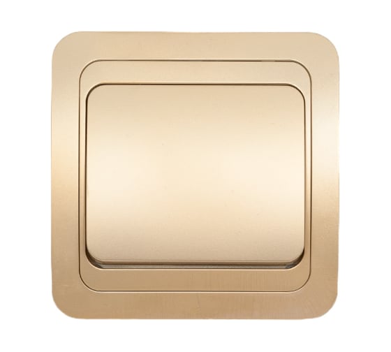 Изображение товара Выключатель Smartbuy 1-клавишный 10А шампань Марс SBE-02c-10-SW1-0-c