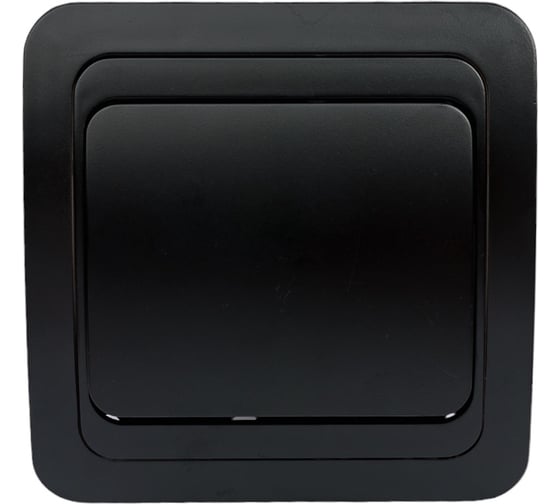 Изображение товара Выключатель Smartbuy 1-клавишный 10А черный Марс SBE-02b-10-SW1-0-c