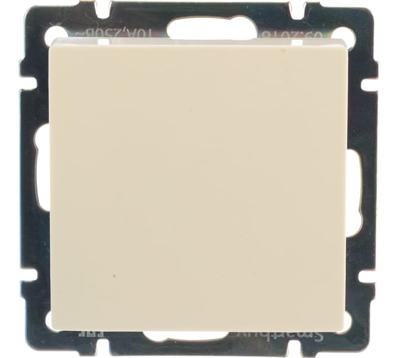 Изображение товара Выключатель Smartbuy 1-клавишный 10А бежевый Нептун SBE-05i-10-SW1-0