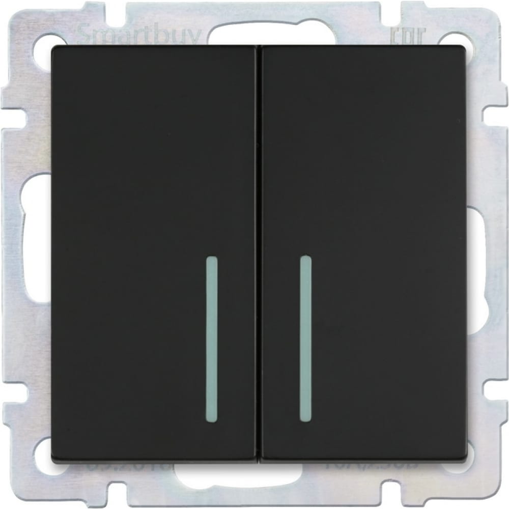 Проходной двухклавишный выключатель Smartbuy двухклавишный проходной сенсорный выключатель livolo