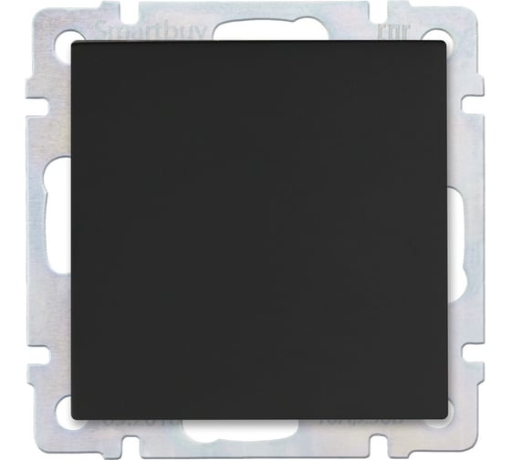 Изображение товара Выключатель Smartbuy 1-клавишный 10А черный Нептун SBE-05b-10-SW1-0