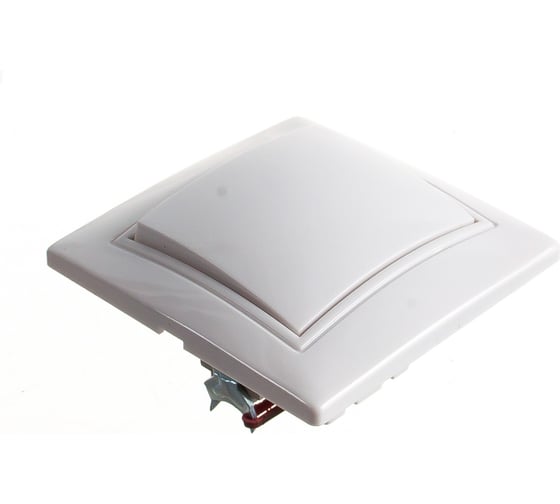 Изображение товара Выключатель Smartbuy 1-клавишный 10А белый Венера SBE-01w-10-SW1-0