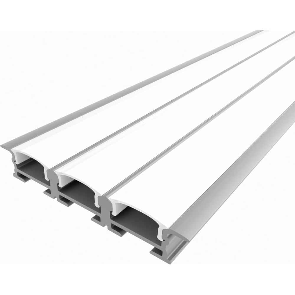 Изображение товара Комплект алюминиевого профиля Ledcraft с экраном и заглушками LC-LPV0956M16-2