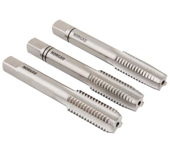 Изображение товара Комплект ручных метчиков HSS NORGAU 3шт. M30х3,5. 6Н 013002590