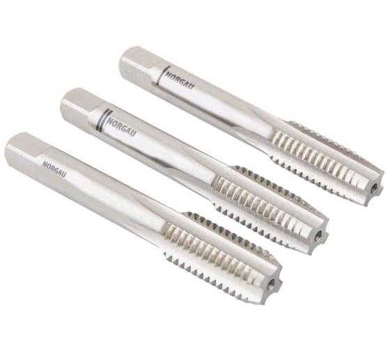 Изображение товара Комплект ручных метчиков NORGAU 3шт.  M10х1,5 013007010