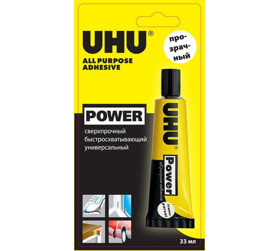 Изображение товара Универсальный контактный клей UHU KRAFT 45 г блистер 48300/B