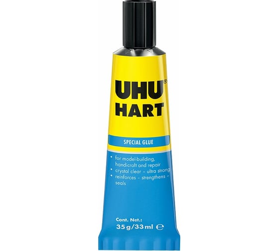 Изображение товара Клей для жестких пластиков UHU HART 35 г 40936