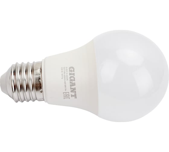 Изображение товара Светодиодная лампа Gigant E27 9Вт 6500К А60 850Лм G-E27-9-6500K
