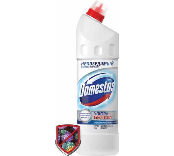 Изображение товара Средство для уборки туалета DOMESTOS Эксперт сила 7 Ультра Белый 8712561015875