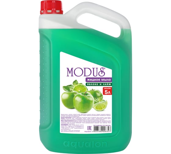Изображение товара Мыло жидкое MODUS 5л Яблоко и лайм 106347 605712