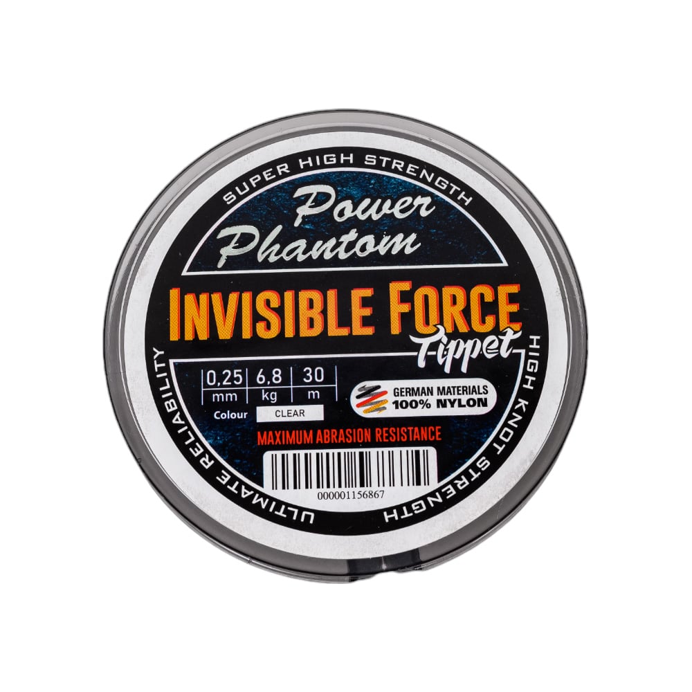 Изображение товара Леска Power Phantoм Invisible Force Tippet CLEAR 0.25мм, 6,8 кг, 30м PPIFTC30025