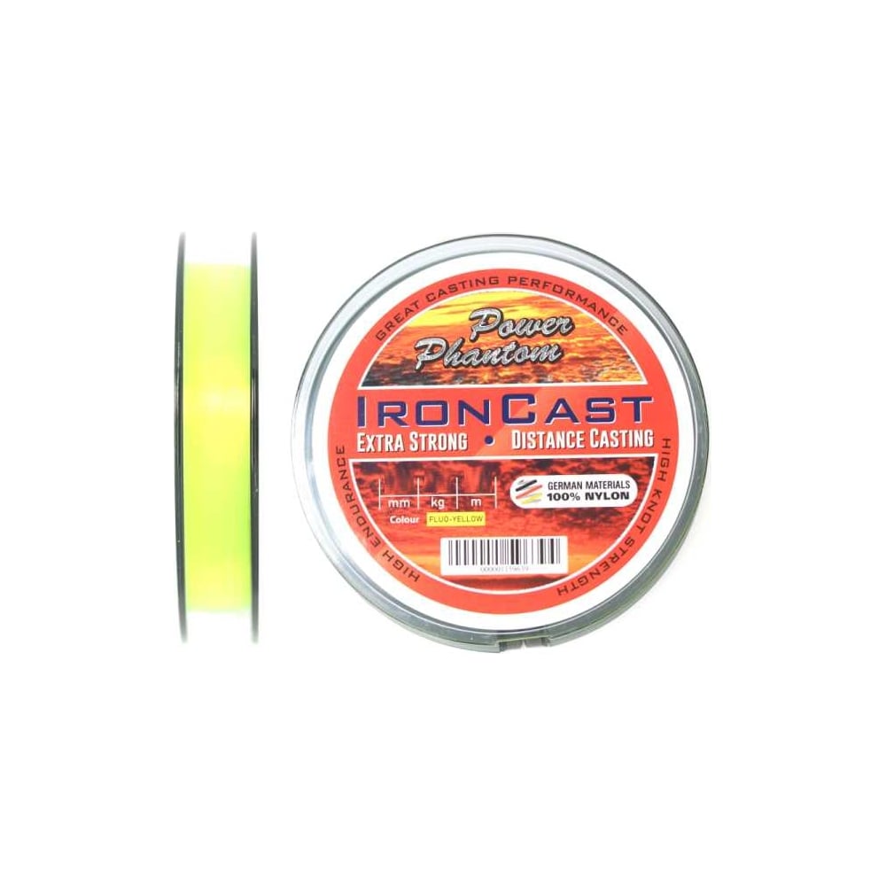 Изображение товара Леска Power Phantom IronCast 0.18мм 150м желтый флуо для рыбалки