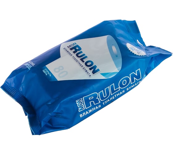 Изображение товара Влажная гипоаллергенная антибактериальная туалетная бумага АВАНГАРД MON RULON 18х18 см, 80 шт. MR-48124