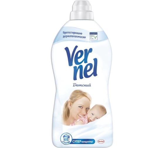Изображение товара Кондиционер-ополаскиватель для белья VERNEL Детский 1.82 л 2202906 606054