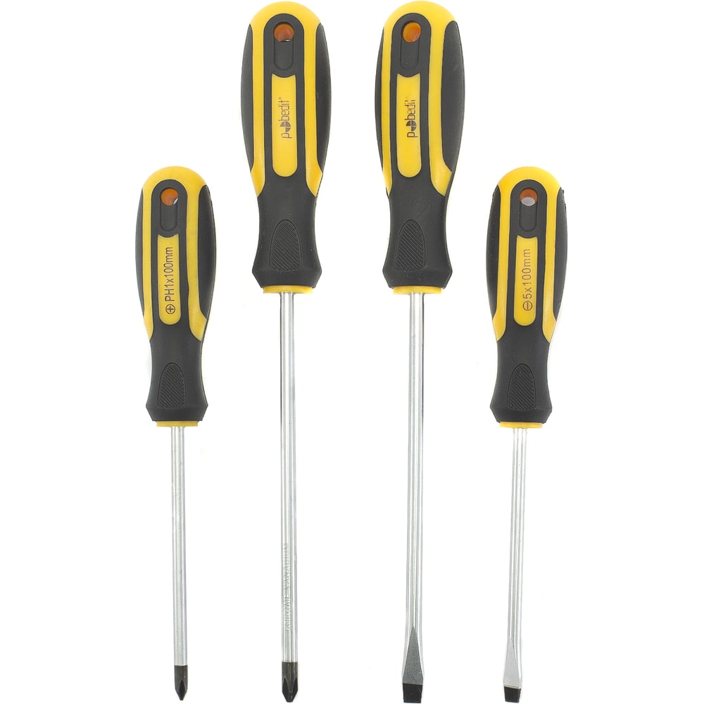 Изображение товара Набор отверток Pobedit PROFI 4 шт. 2568304 Изображение товара Набор отверток Pobedit PROFI 4 шт. 2568304