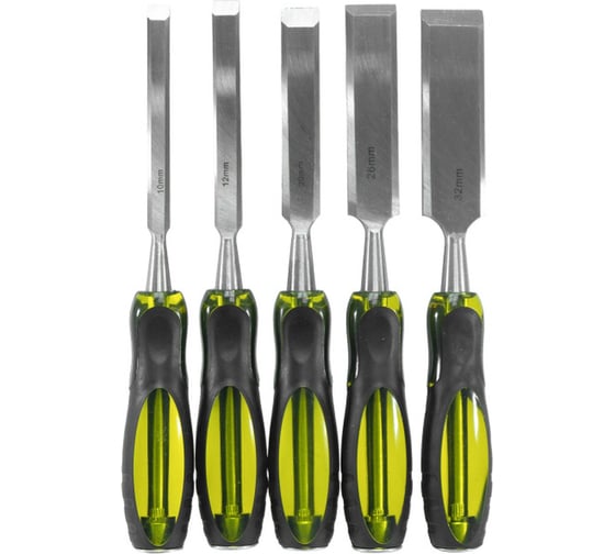 Изображение товара Набор стамесок-долот Pobedit 10, 12, 20, 26, 32 мм, 5 шт. 2527005