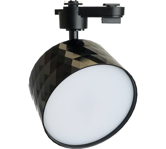 Изображение товара Трековый светильник FERON al177 однофазный на шинопровод под лампу gx70, PRISM черный 48701